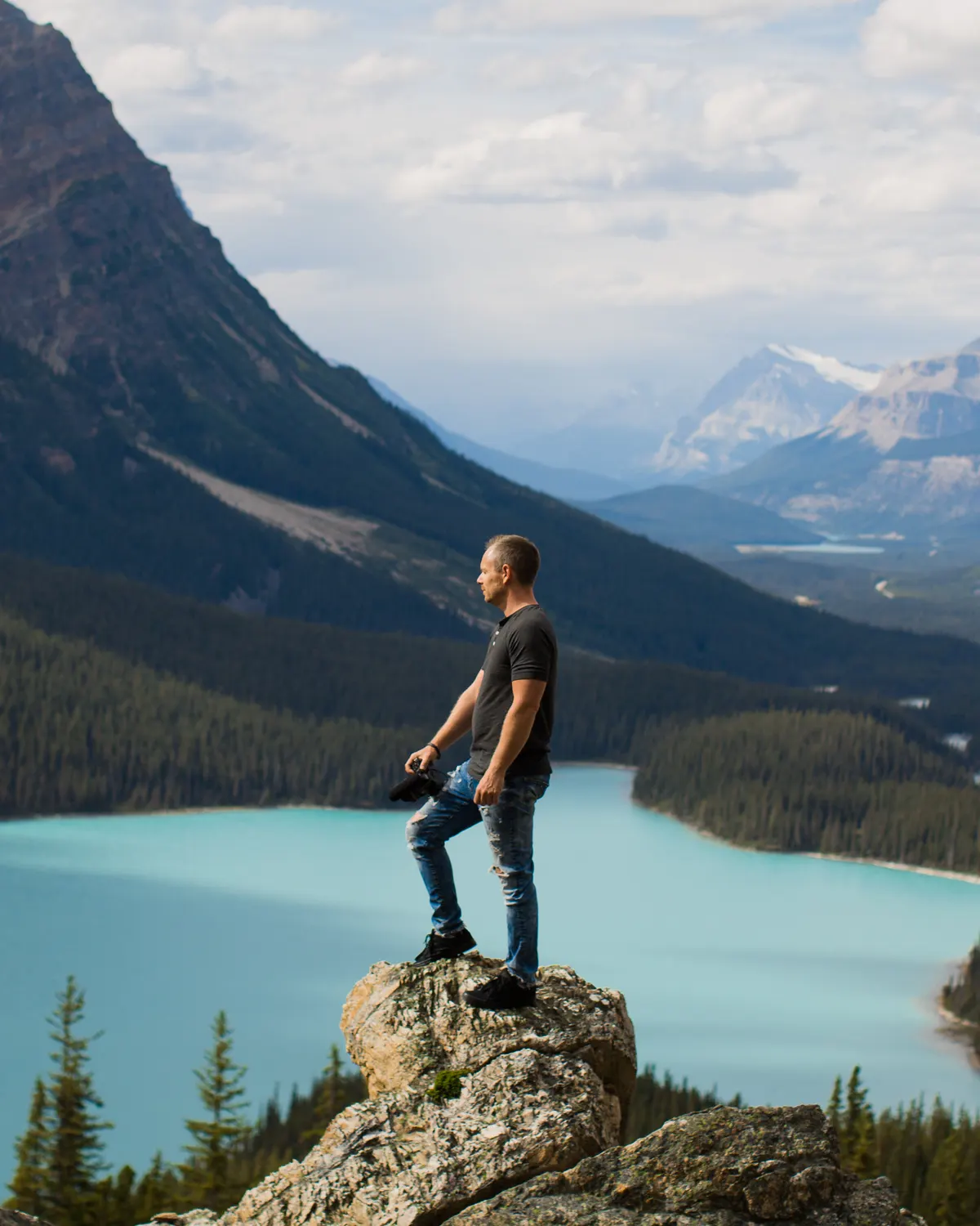 Chad Giesbrecht of Pixel Pro Productions on location with his camera