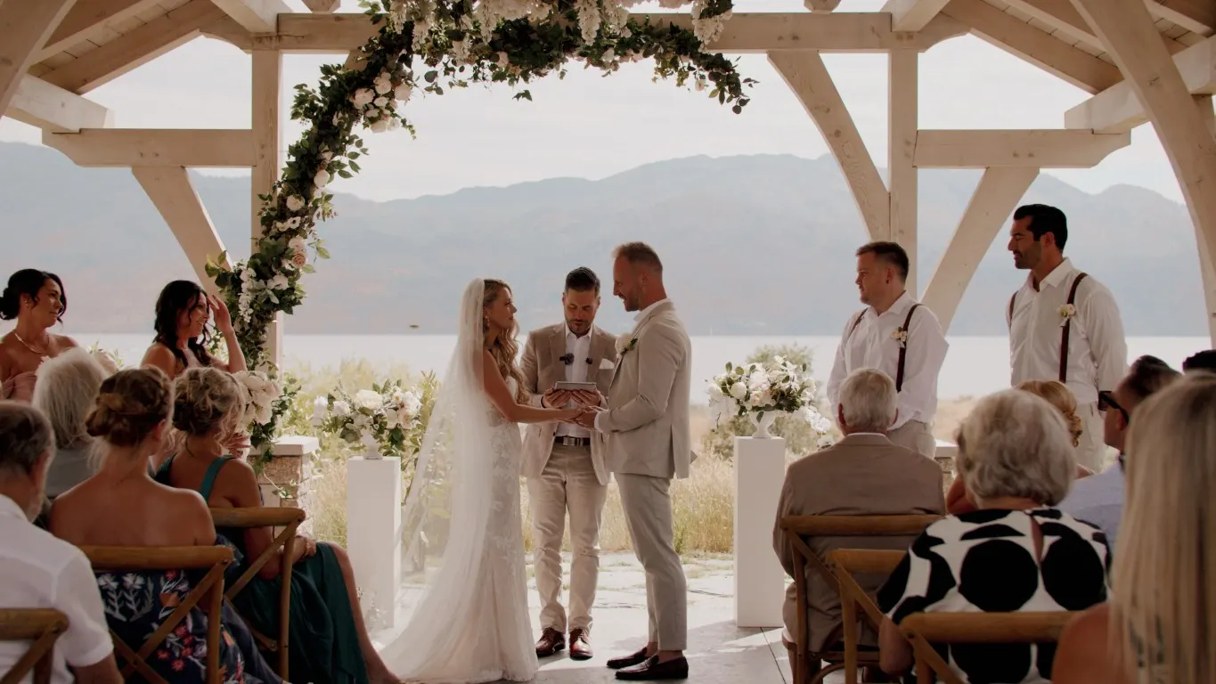 Ceremony at Sanctuary Gardens, West Kelowna