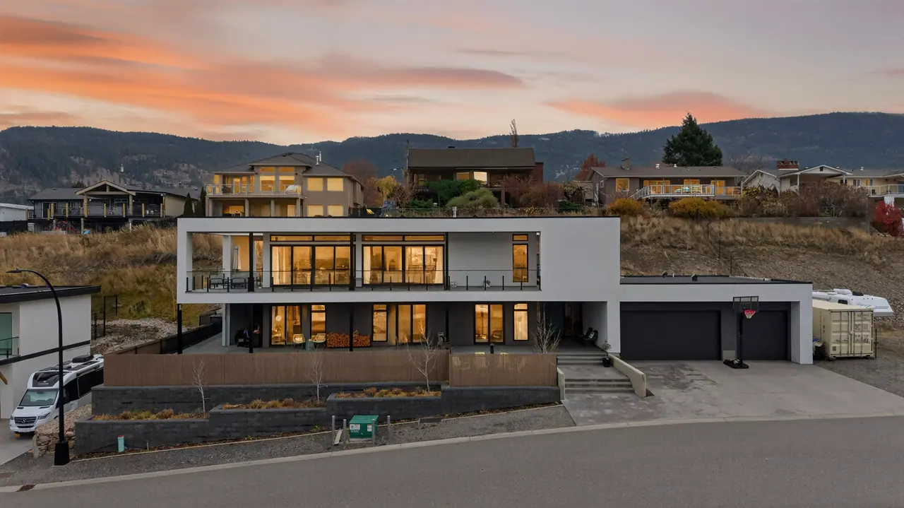 Still from Lake Country modern lake-view home