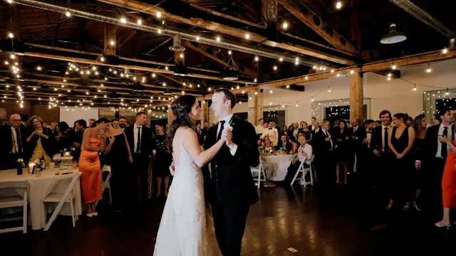 First dance: Shivaun & Gage's wedding at Summerhill Pyramid Winery, Kelowna. Still from the Pixel Pro wedding film.